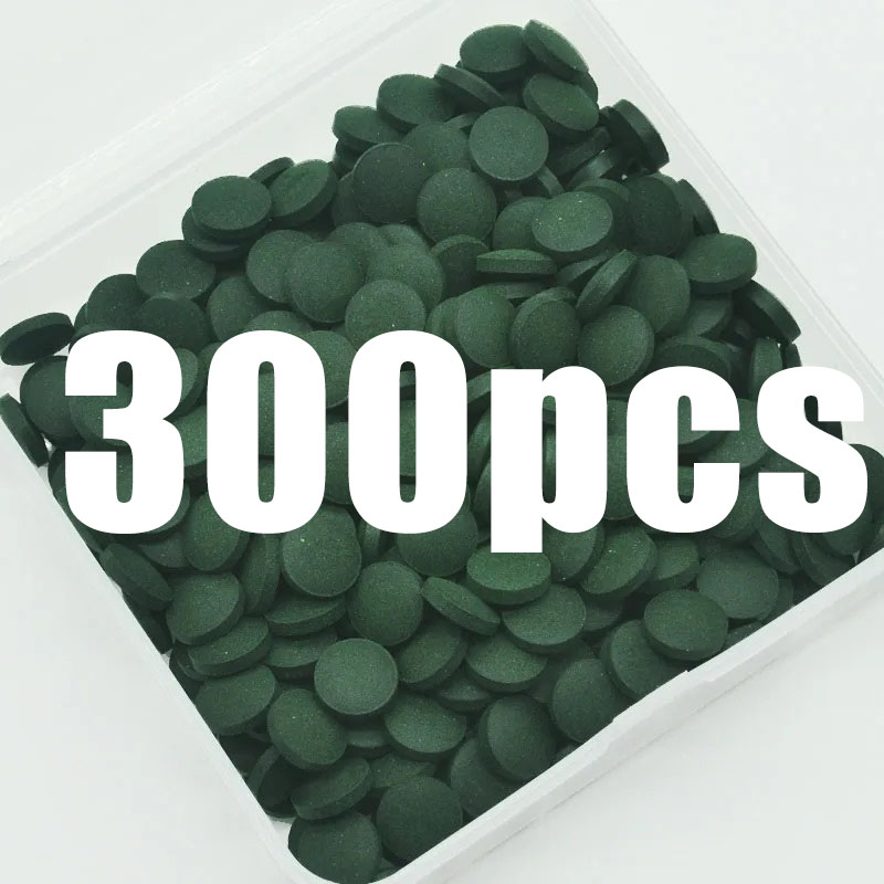 Marine Aquarium Bacteria - 50-300 個高純度スピルリナ錠剤螺旋状海藻濃縮お気に入りペットフード魚クリスタルレッドシュリンプ魚フード水族館
