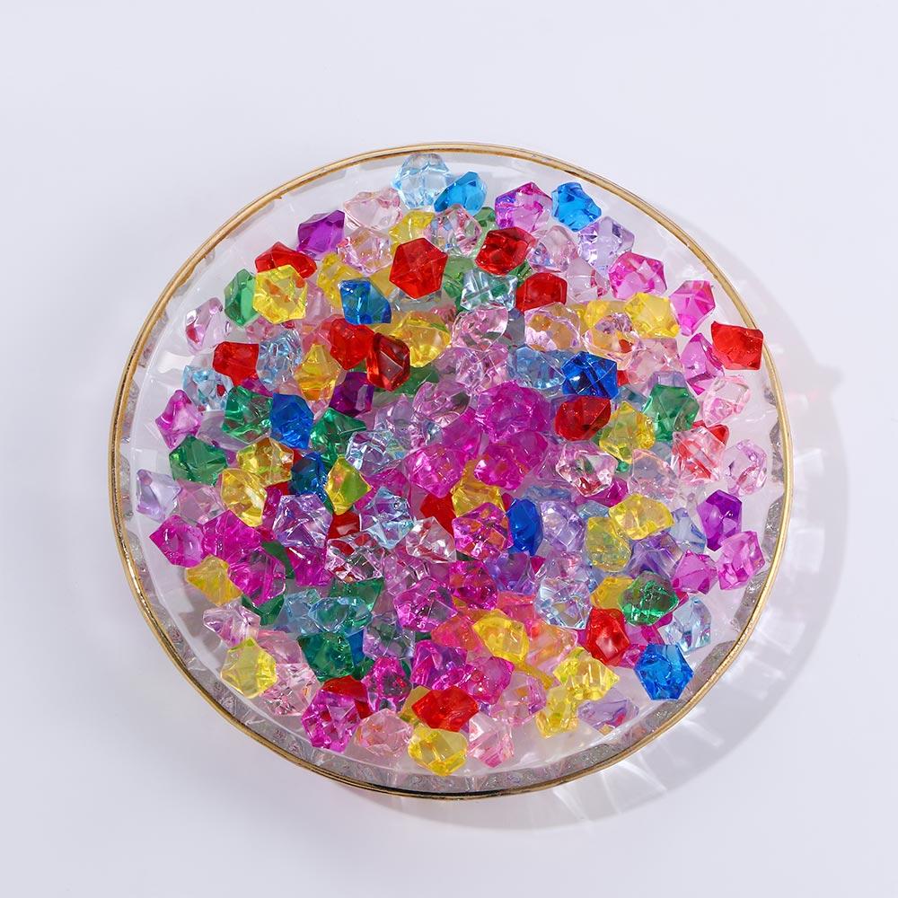 Marine Aquarium Cube - アクリル製1.4×1.1cm水槽飾り クリスタルアイスキューブ DIYクラフト装飾品 花瓶フィラー 小石 人工石