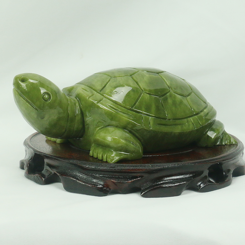 天然翡翠/亀の彫刻/家の装飾/風水装飾品/水槽玄関風水良いオ - Marine Aquarium For Sale のレビューと価格
