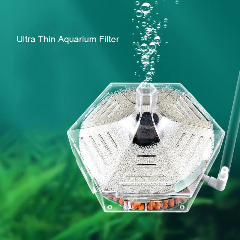 超薄型水槽フィルター 透明生化学スポンジフィルター 小型水槽 - Marine Aquarium Bacteria のレビューと価格