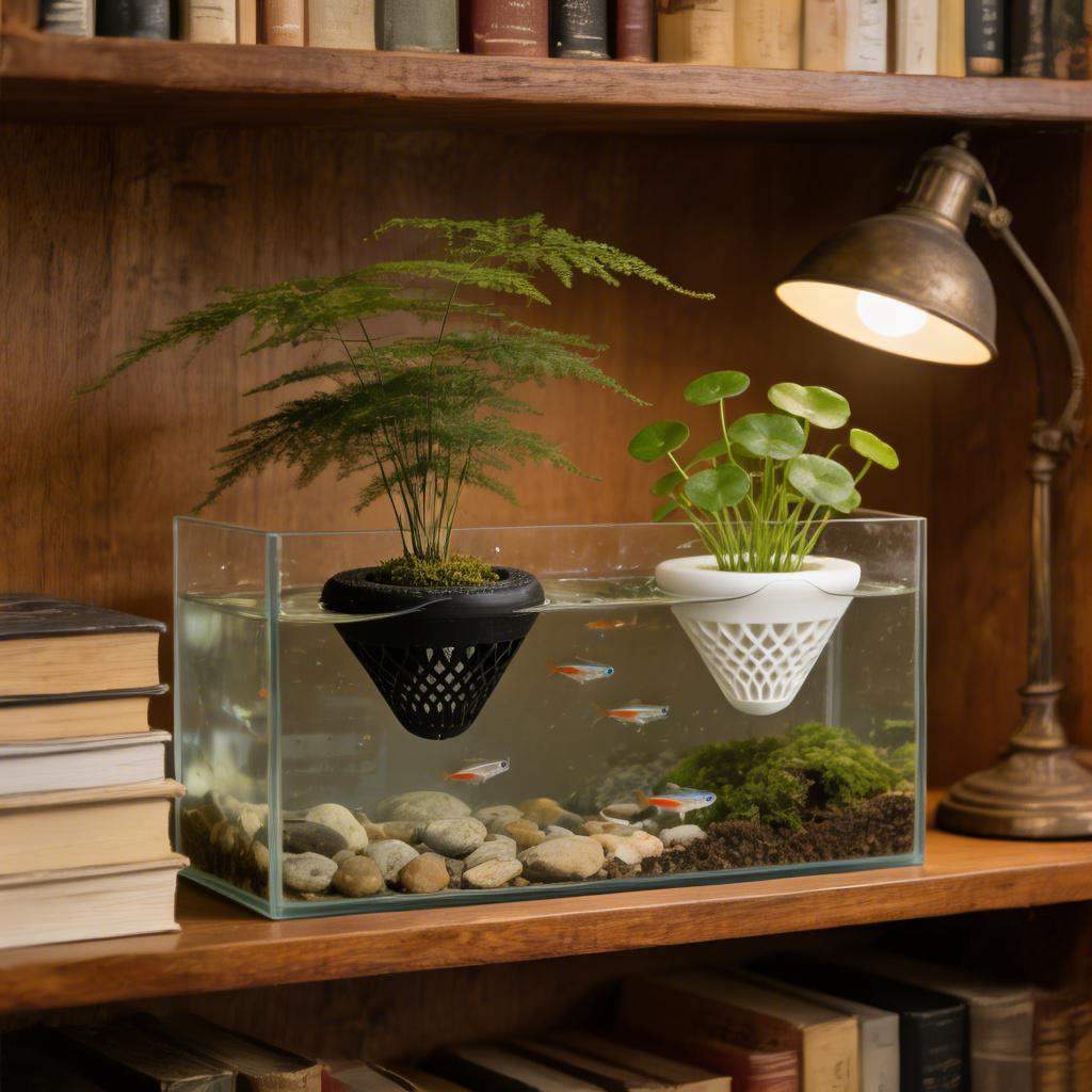2個入りフローティングアクアリウムプラントホルダー、水槽用吊 - Marine Aquarium For Sale のレビューと価格