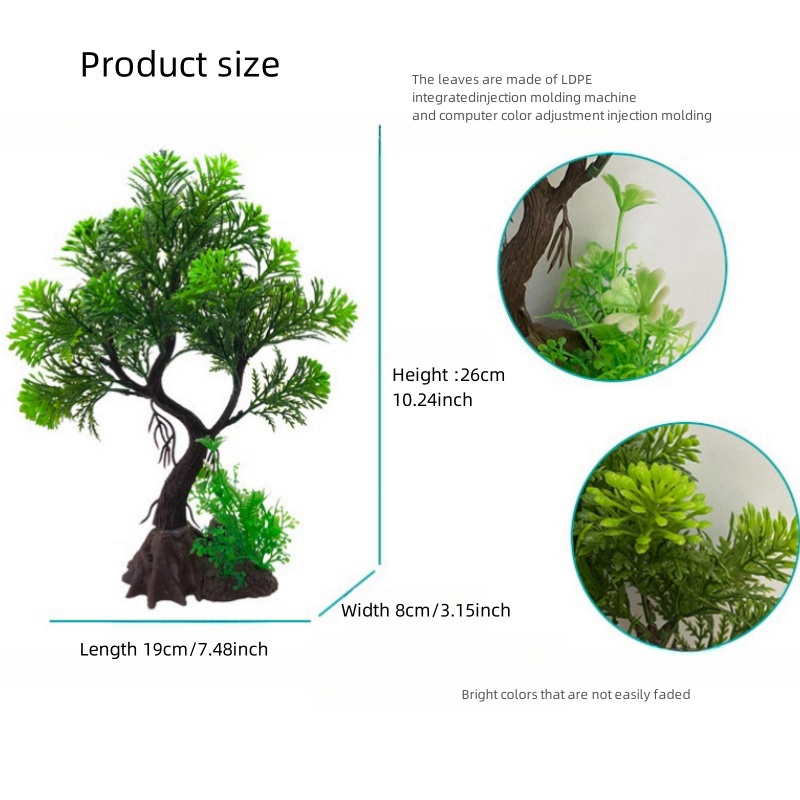 装飾的な人工植物,木,DIY,魚のタンク,イスラムの植物の草 - Marine Aquarium For Sale のレビューと価格