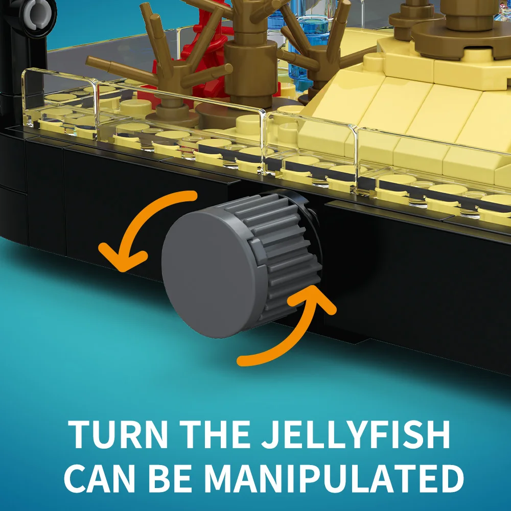 ライト付き水槽ビルディングブロックセット、水槽、海洋カメ、1 - Marine Aquarium Cube のレビューと価格