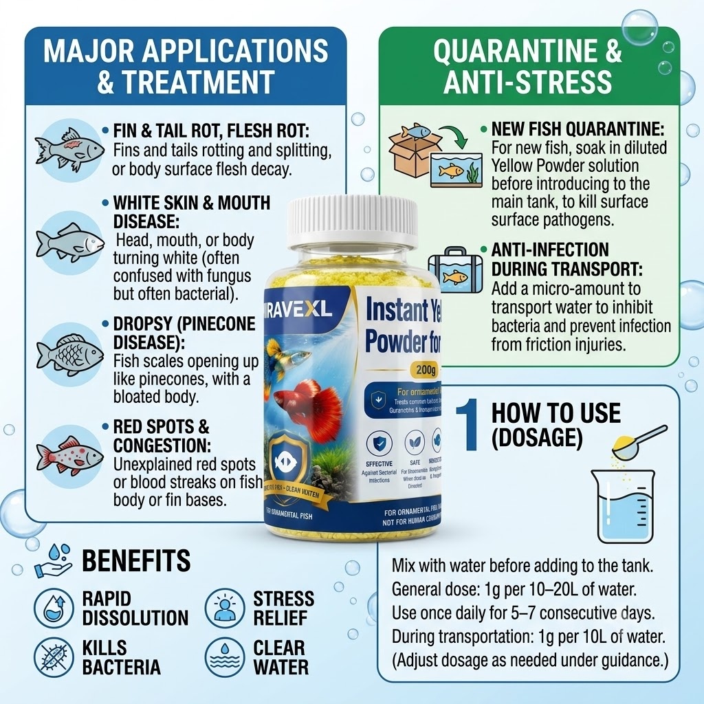 ミラベックスLインスタントイエローパウダー（観賞魚用）、効果 - Marine Aquarium Bacteria のレビューと価格