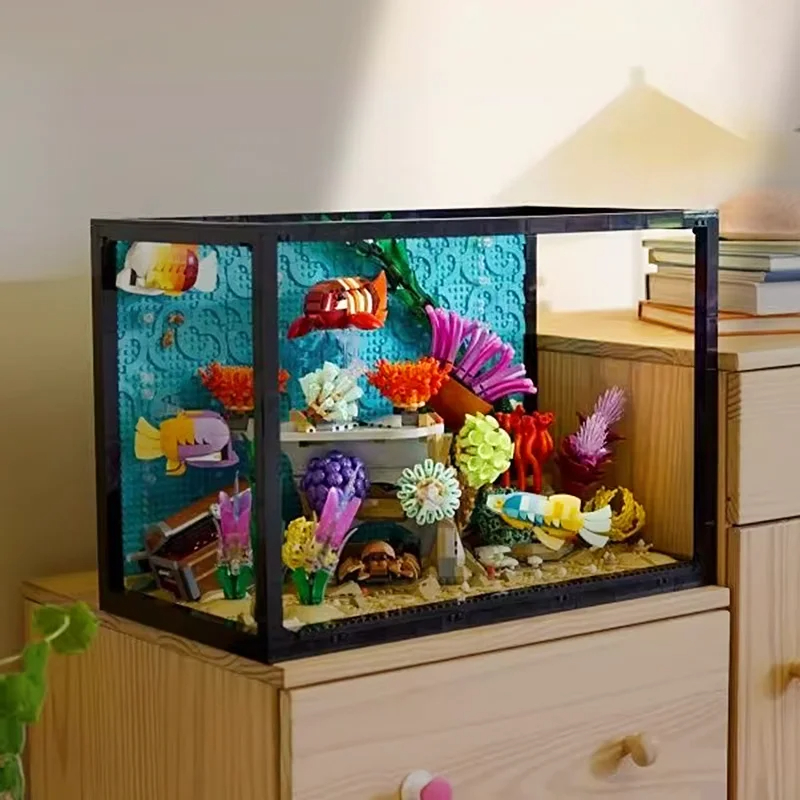 海洋動物の難しいコレクション品、熱帯水槽の魚タンク10336 - Marine Aquarium Cube のレビューと価格