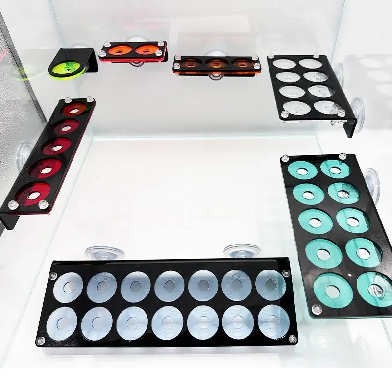 アクリル蛍光 SPS サンゴフラグブラケット成長プラグホルダ - Aquarium Marine Fishes のレビューと価格